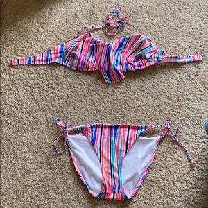 Two piece multicolor swimsuit 🩱 xhileration szXL